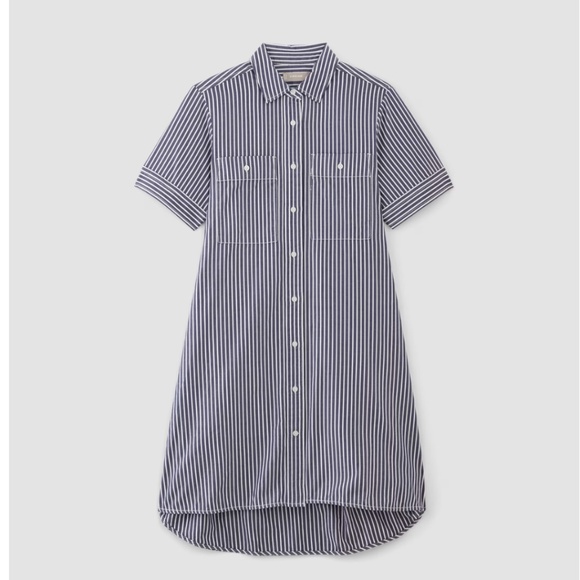 Everlane The Daytripper Button-Down Shirt Dress 100% Cotton Stripe Size XS - Picture 2 of 9